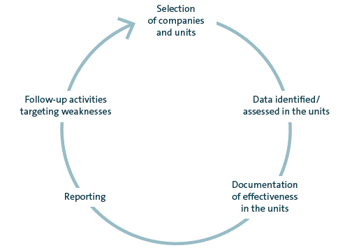 Annual standard governance, risk and compliance process (graphic)